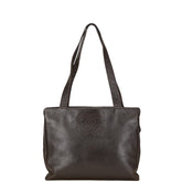 シャネル ココマーク トートバッグ ハンドバッグ ブラウン ラムスキン レディース CHANEL 【中古】